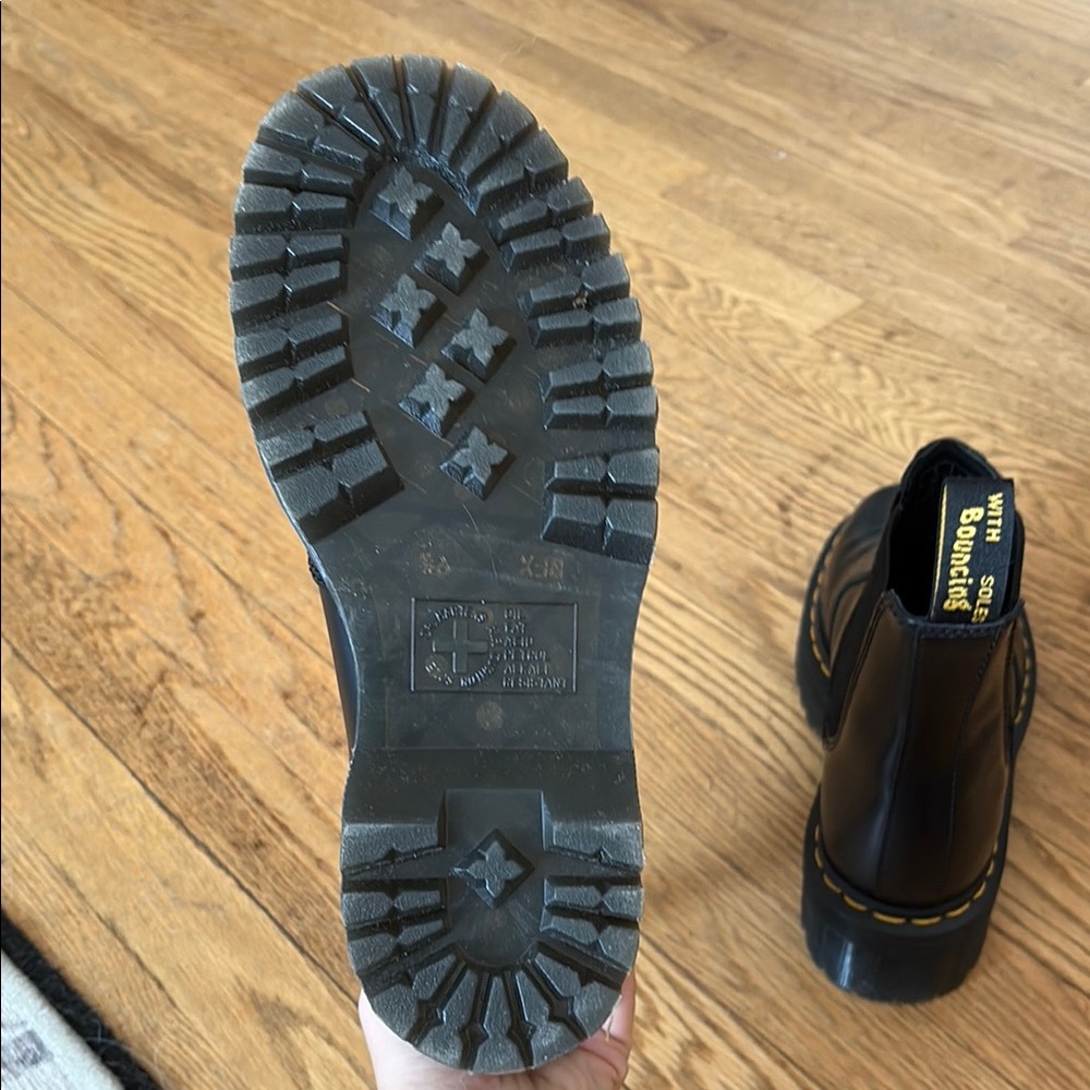 Dr. Martens Black Platform Chelsea Boots - Picture 4 of 5